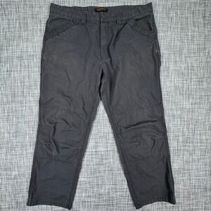Ridgecut Toughwear Men's Work Pants 42x32 Gray Ripstop Cargo Utility Stretch